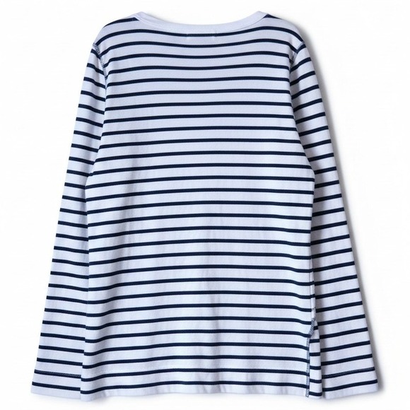 Michael Stars Navy White Stripe Long Sleeve Cardigan One Size Fits Most $198 - Picture 5 of 7